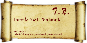 Tarnóczi Norbert névjegykártya